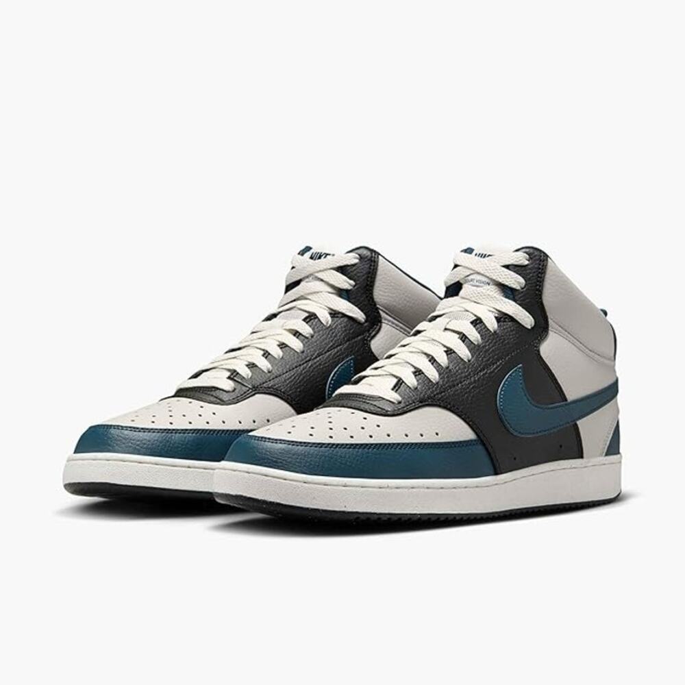 NEW Nike Court Vision Mid Next Nature Men’s Shoes Size 10 Iron Navy DN3577-0041